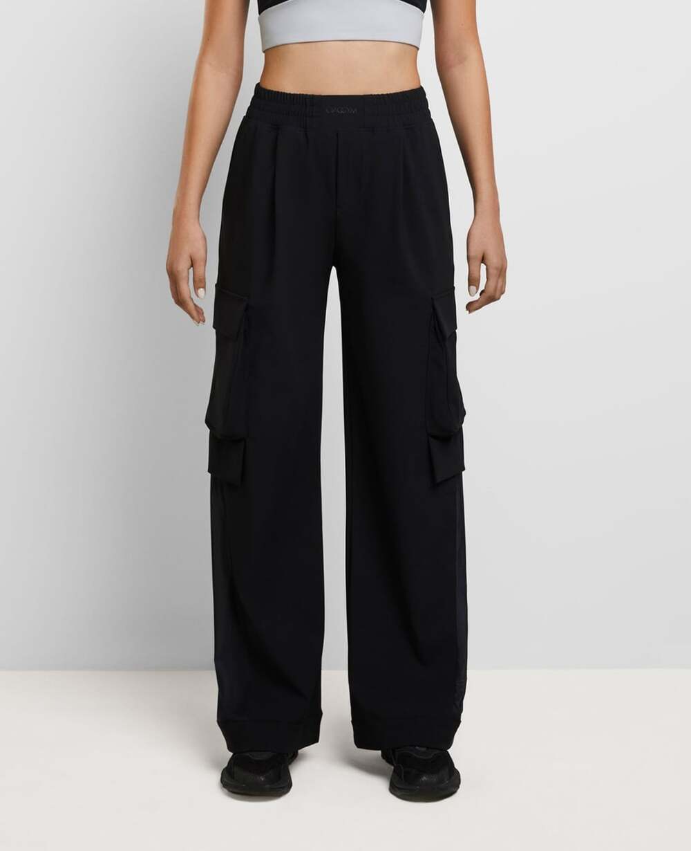Ciacgynt Daring Flared Cargo Trousers Black - Picture 11 of 12
